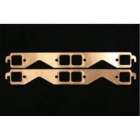 Green Arrow Equipment Square Port Copper Exhaust Gasket Set for Small Block Chevy GR3624844